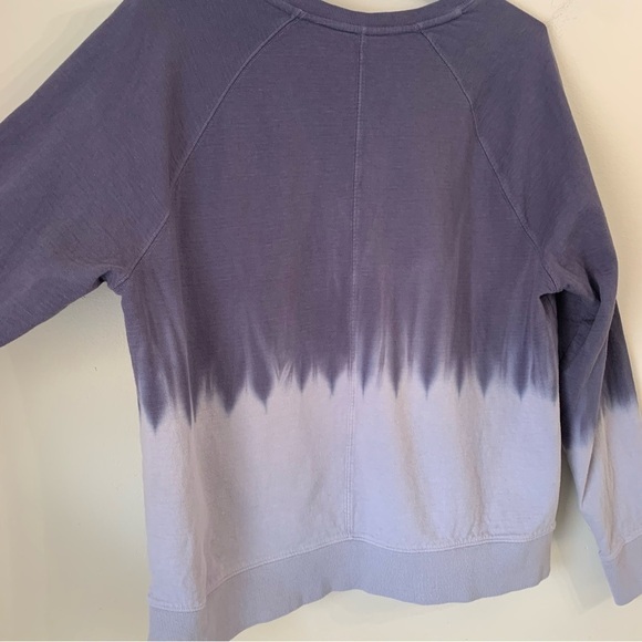 Athleta Sundown Dip Dye Sweatshirt Purple Pullover Crew Neck Sweater Size Large - Picture 6 of 13